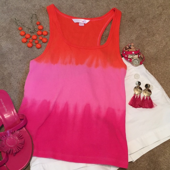 PINK Victoria's Secret Tops - VS Pink tank top orange pink fuschia Large